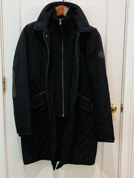 Lauren Ralph Lauren Jackets & Blazers - Lauren Ralph Lauren black diamond-quilted coat Size Large